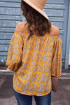 Off-Shoulder Balloon Sleeve Top Blouses - Tophatter Daily Deals