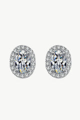 Future Style Moissanite Stud Earrings Silver One Size Moissanite - Tophatter Daily Deals