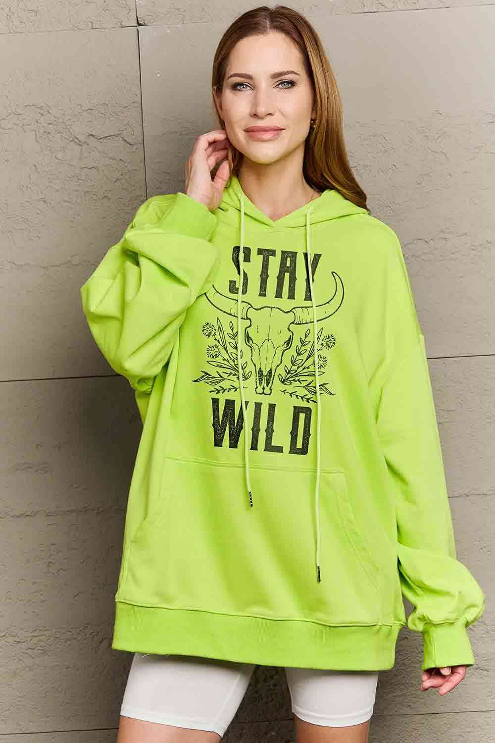 Simply Love Simply Love Full Size STAY WILD Graphic Hoodie - Tophatter Deals