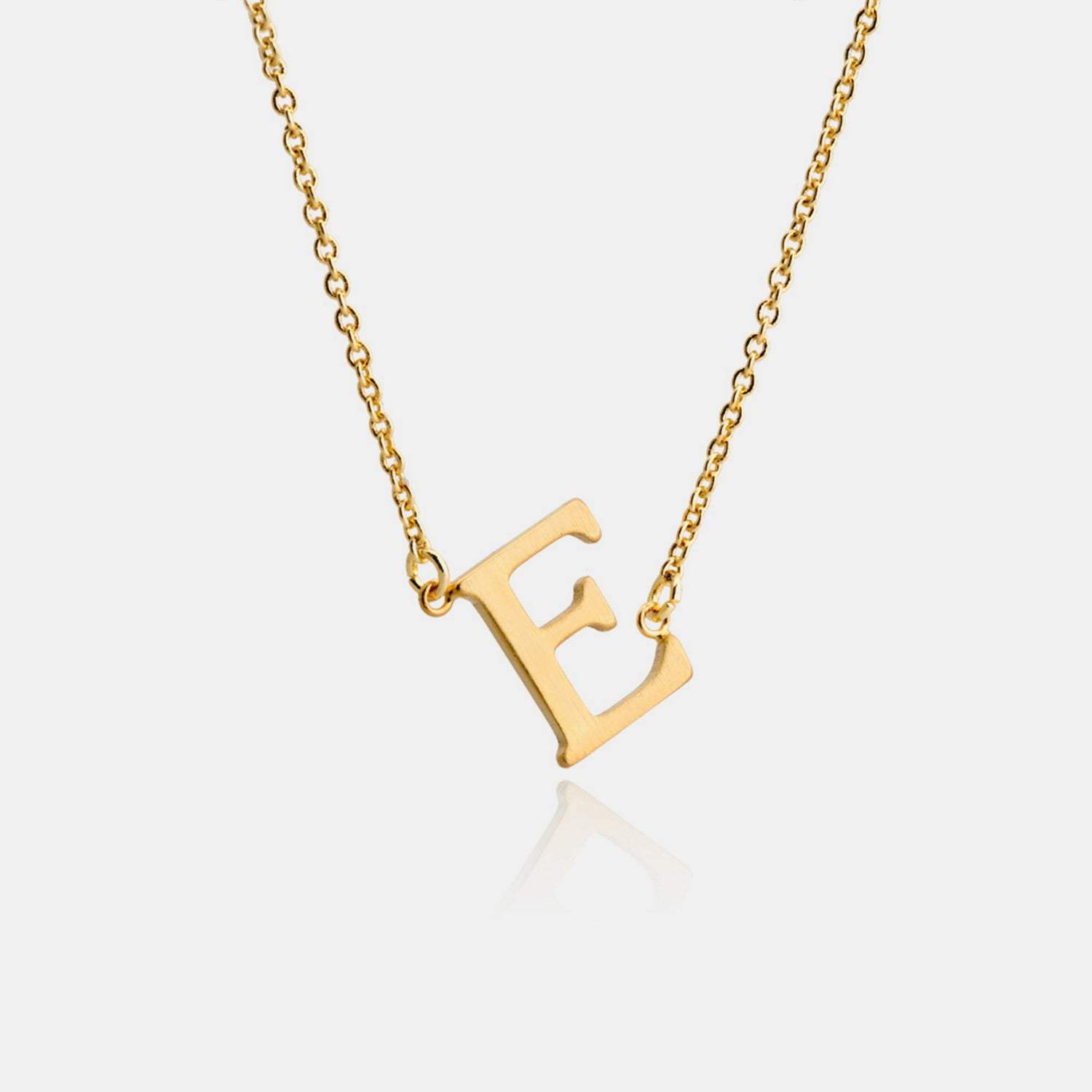 Copper Letter Pendant Necklace Gold E One Size Necklaces - Tophatter Daily Deals