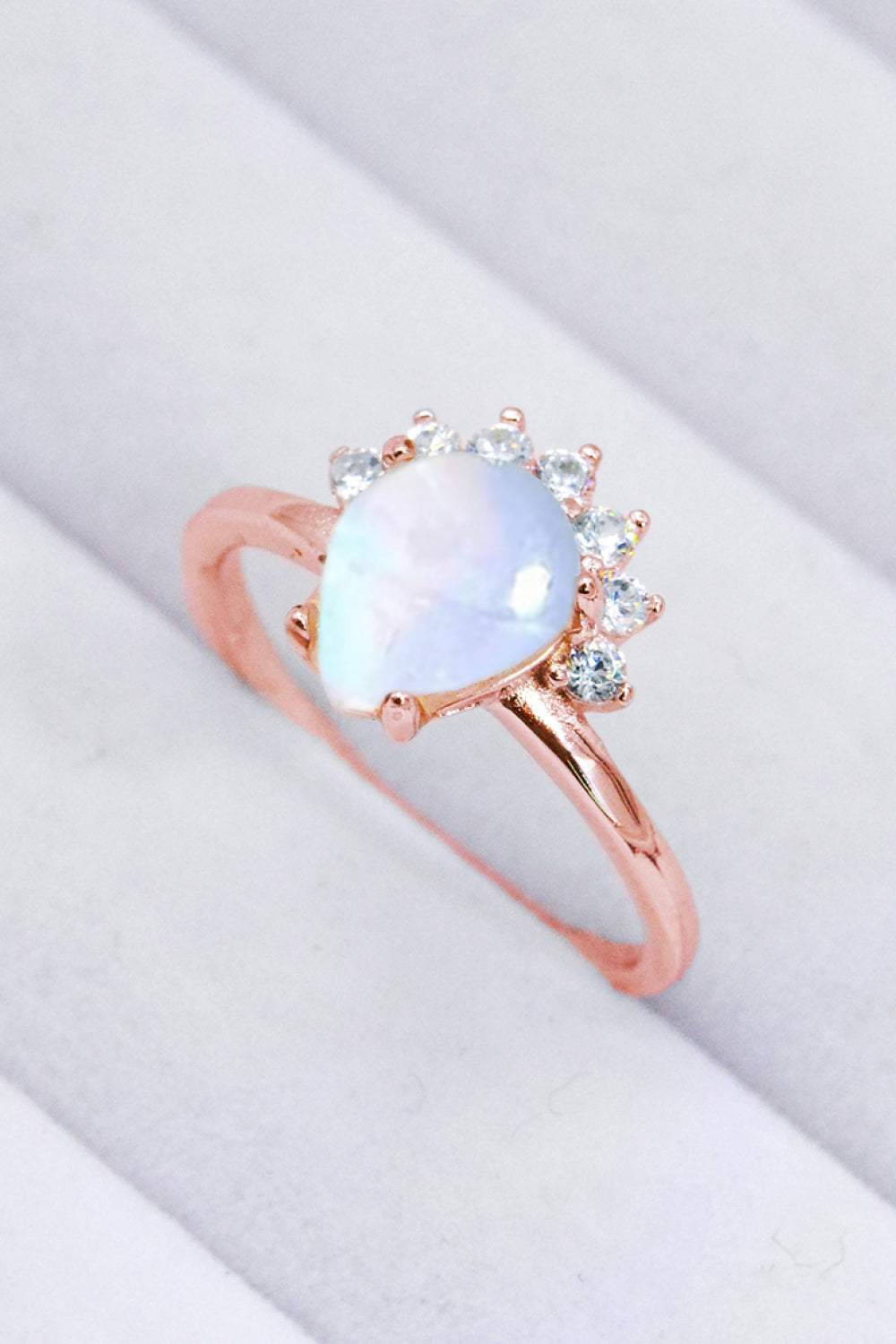 925 Sterling Silver Moonstone Ring Moonstone - Tophatter Daily Deals