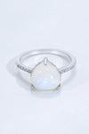 Heart-Shaped Natural Moonstone Ring Moonstone - Tophatter Daily Deals