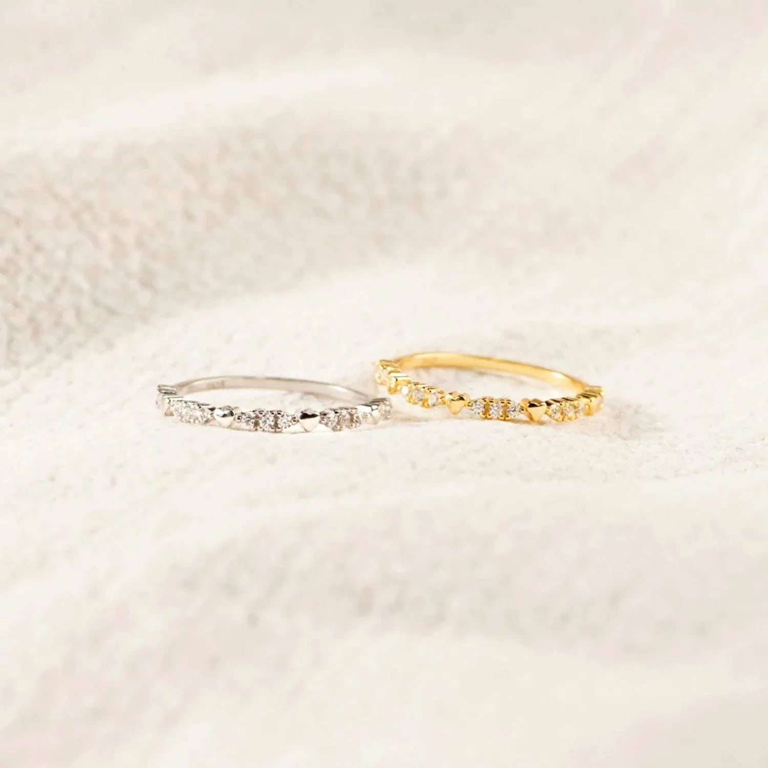 925 Sterling Silver Inlaid Zircon Ring Rings - Tophatter Daily Deals