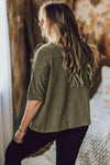 Plus Size Round Neck Half Sleeve Blouse Blouses - Tophatter Daily Deals