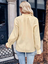 Mock Neck Flounce Sleeve Blouse Blouses - Tophatter Daily Deals