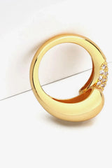 Crystal Polished Bypass Ring Rings - Tophatter Daily Deals
