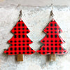 Christmas Themed Acrylic Dangle Earrings Style D One Size Earrings - Tophatter Daily Deals