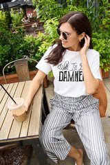 Simply Love Full Size Letter Graphic Short Sleeve T-Shirt White Women's T-Shirts - Tophatter Daily Deals