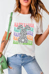 HAPPY EASTER Round Neck Short Sleeve T-Shirt Women's T-Shirts - Tophatter Daily Deals