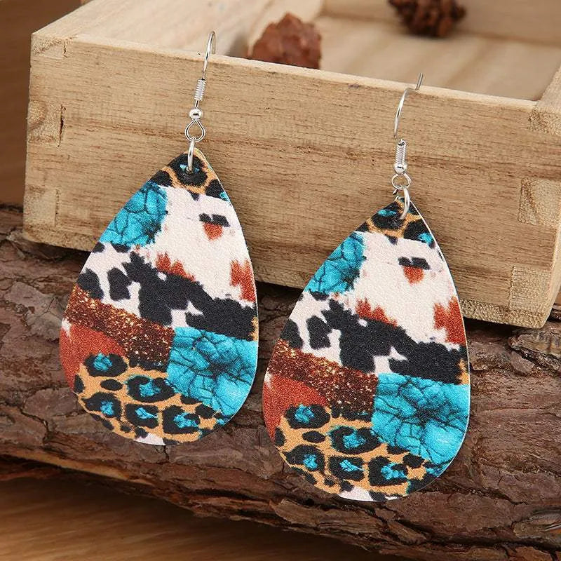 Teardrop Alloy Earrings Earrings - Tophatter Daily Deals