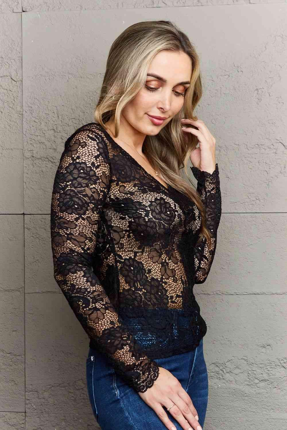 Ninexis Be Kind Off The Shoulder Lace Top Blouses - Tophatter Daily Deals