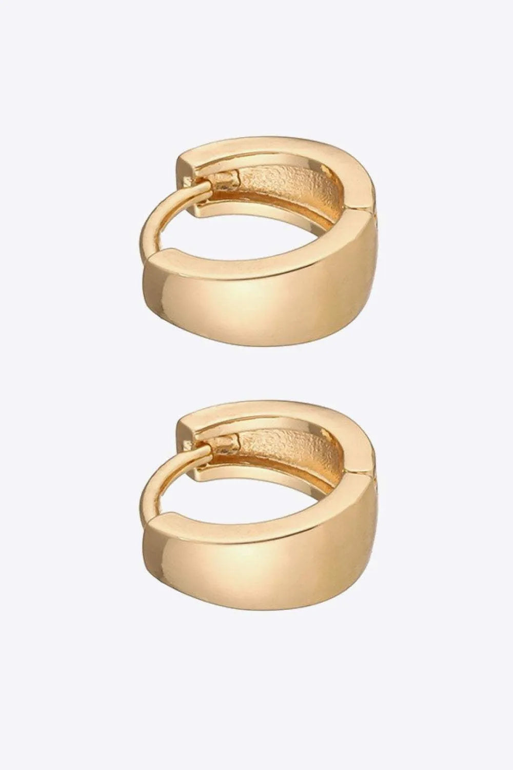 Minimalist Copper Wide Earrings Earrings - Tophatter Daily Deals