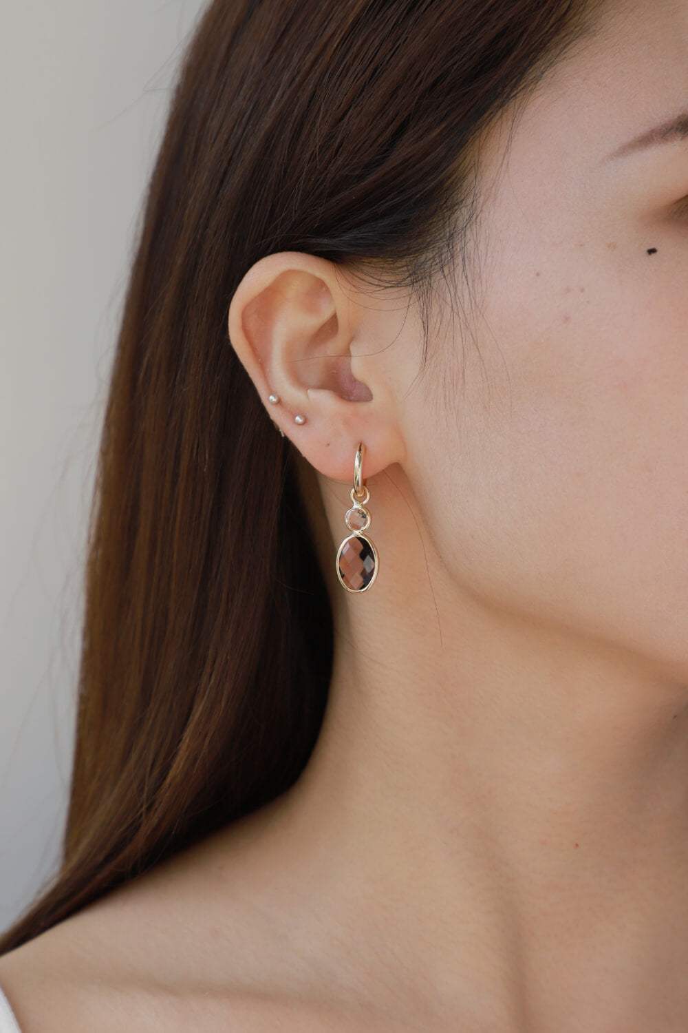 Geometric Crystal Drop Earrings Earrings - Tophatter Daily Deals