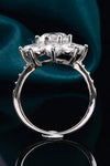 1 Carat Moissanite Flower Ring Moissanite - Tophatter Daily Deals