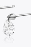 925 Sterling Silver Teardrop Earrings Earrings - Tophatter Daily Deals