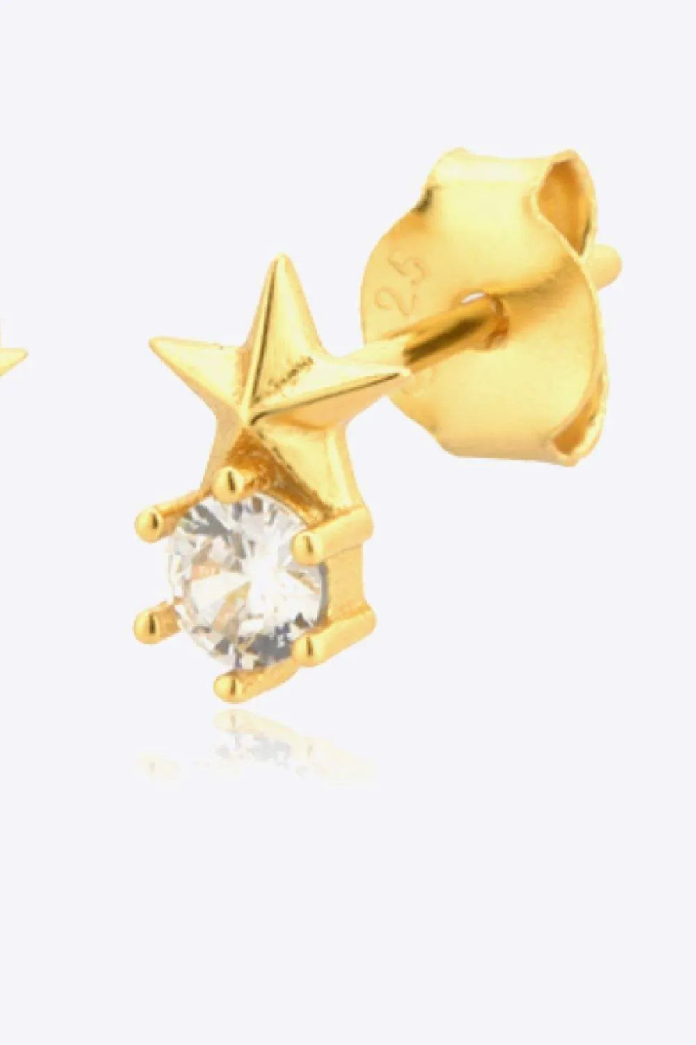 Zircon Star Stud Earrings Earrings - Tophatter Daily Deals