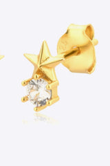 Zircon Star Stud Earrings Earrings - Tophatter Daily Deals