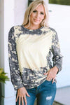 Tie-Dye Round Neck Long Sleeve T-Shirt Women's T-Shirts - Tophatter Daily Deals