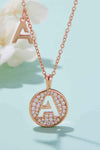 Moissanite A to J Pendant Necklace Moissanite - Tophatter Daily Deals