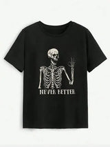 NEVER BETTER Round Neck Short Sleeve T-Shirt Women's T-Shirts - Tophatter Daily Deals