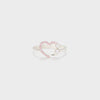 925 Sterling Silver Inlaid Zircon Ring Blush Pink Rings - Tophatter Daily Deals