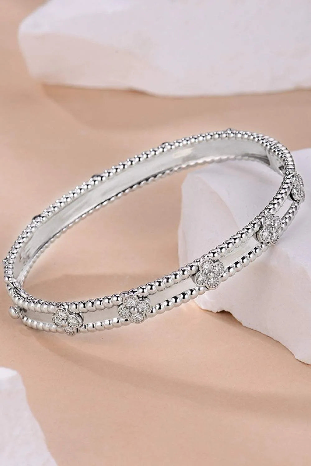 Moissanite 925 Sterling Silver Bracelet Moissanite - Tophatter Daily Deals