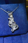 2 Carat Moissanite 925 Sterling Silver Necklace Moissanite - Tophatter Daily Deals