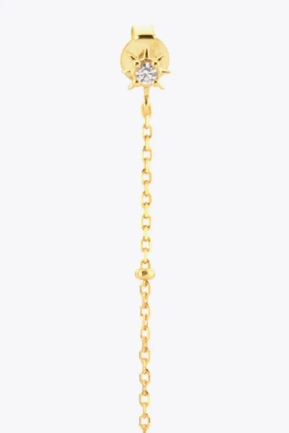 925 Sterling Silver Zircon Planet Single Earring Earrings - Tophatter Daily Deals