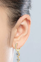 Adored Be The One Moissanite Drop Earrings Moissanite - Tophatter Daily Deals