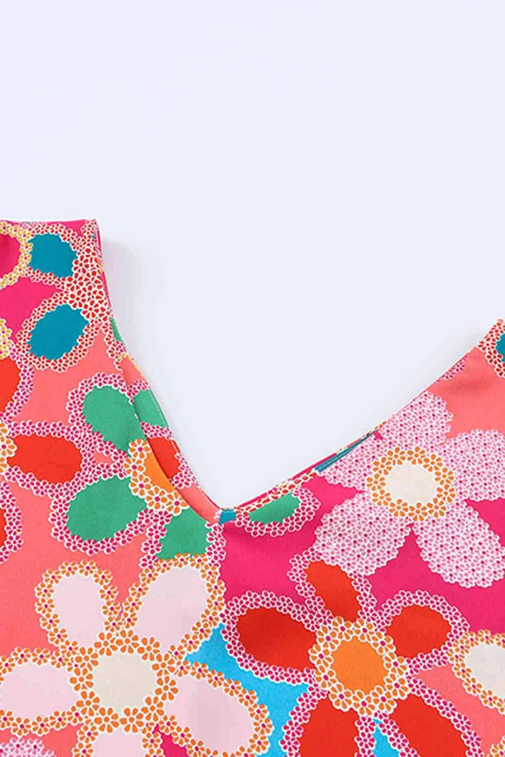 High-Low V-Neck Short Sleeve Blouse Blouses - Tophatter Daily Deals