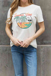 Simply Love Full Size SUMMER VIBES Graphic Cotton Tee Women's T-Shirts - Tophatter Daily Deals