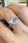 3 Carat Moissanite 925 Sterling Silver Ring Moissanite - Tophatter Daily Deals