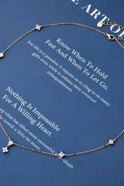 Moissanite 925 Sterling Silver Necklace Moissanite - Tophatter Daily Deals