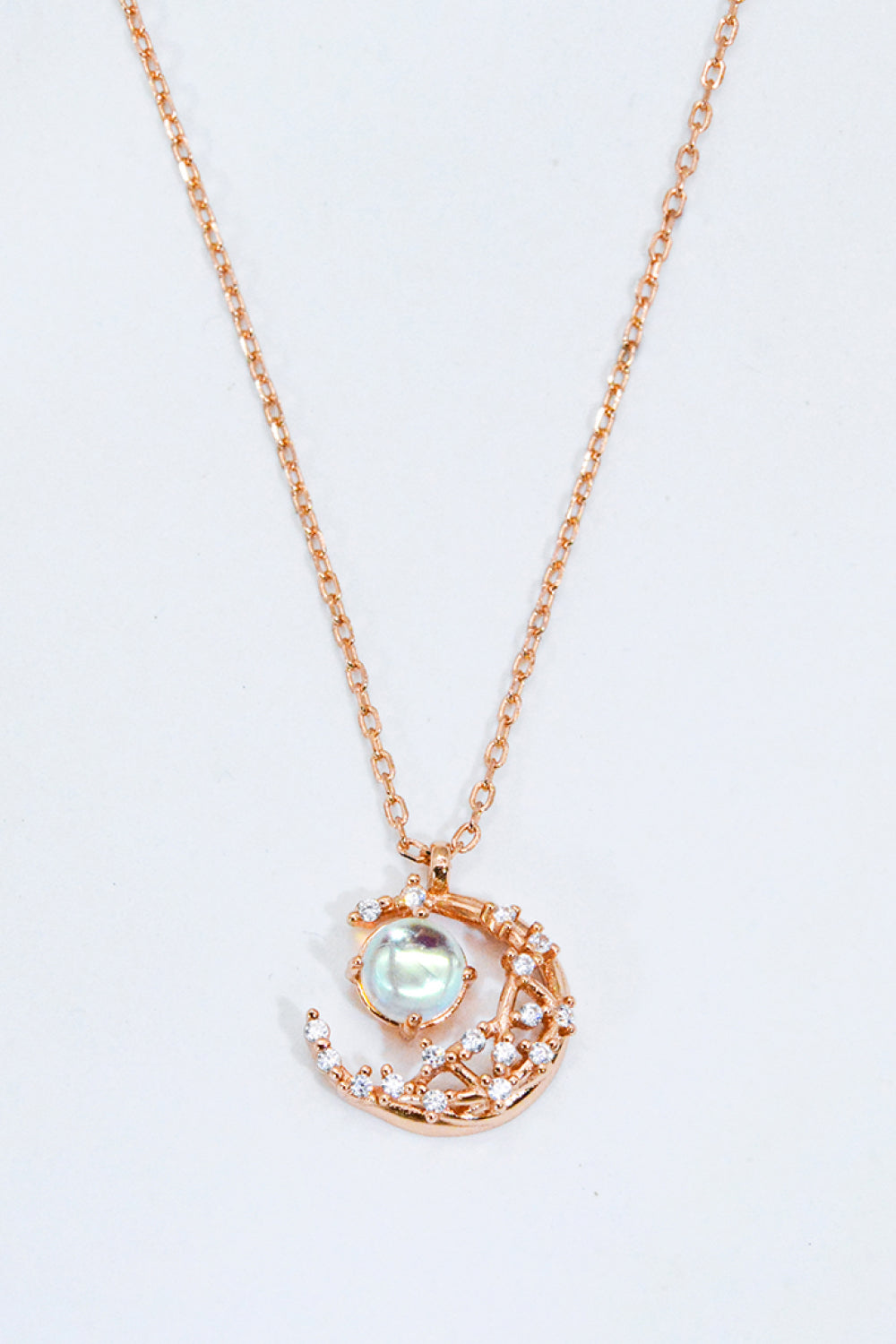 Where It All Began Moonstone Necklace Moonstone Rose Gold One Size Moonstone - Tophatter Daily Deals