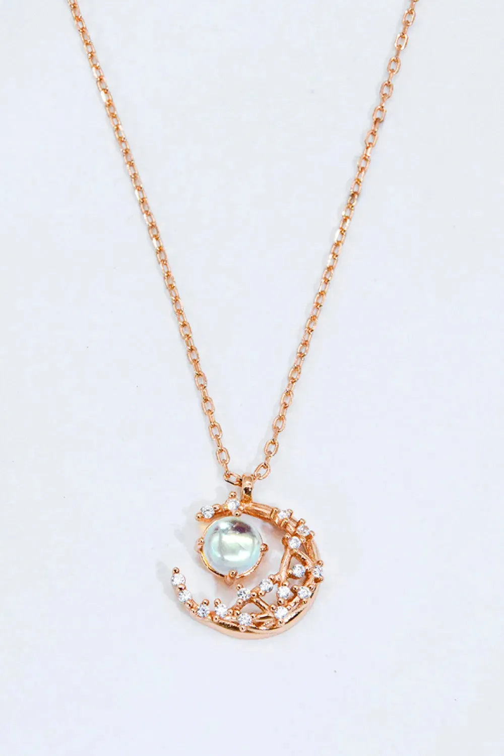 Where It All Began Moonstone Necklace Moonstone Rose Gold One Size Moonstone - Tophatter Daily Deals