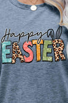 HAPPY EASTER Graphic Round Neck Tee Shirt Women's T-Shirts - Tophatter Daily Deals