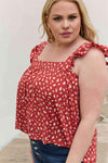 Be Stage Full Size Woven Top in Brick Blouses - Tophatter Daily Deals