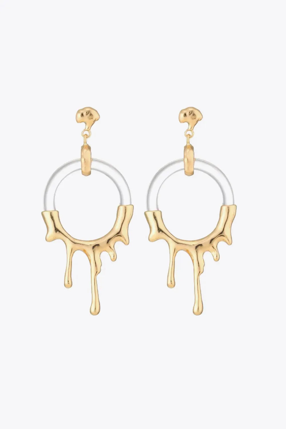 Zinc Alloy and Resin Drop Earrings Earrings - Tophatter Daily Deals