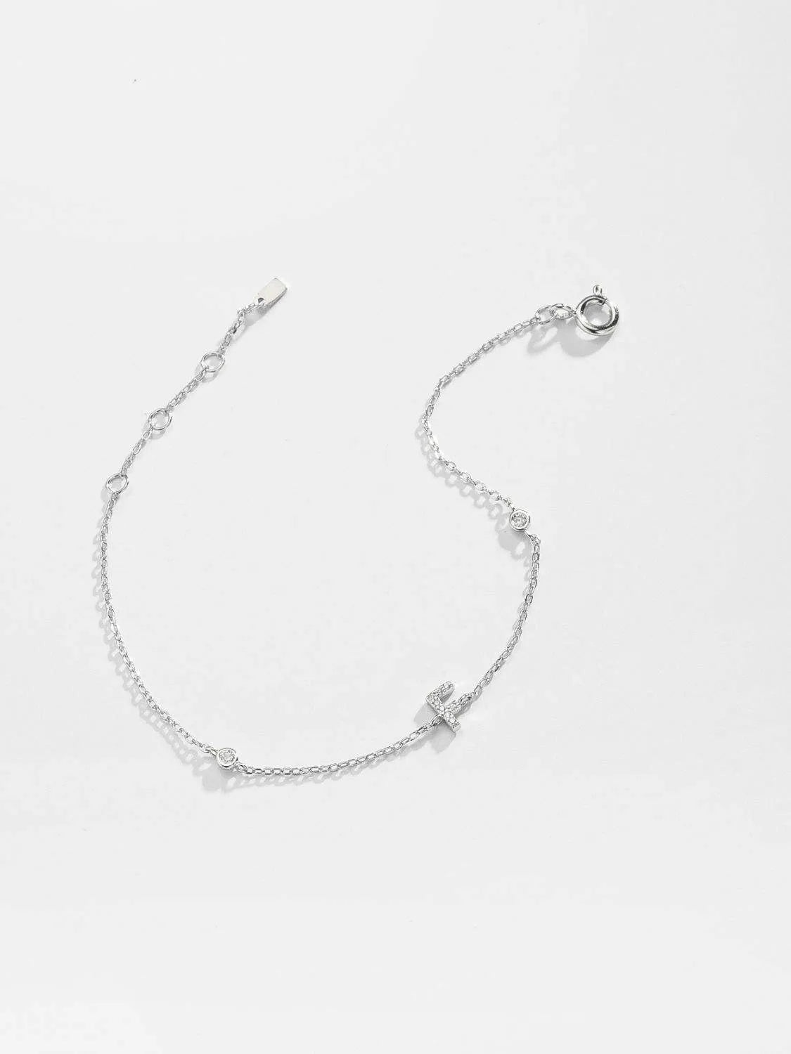 A To F Zircon 925 Sterling Silver Bracelet Bracelets - Tophatter Daily Deals