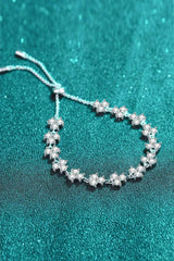 Adjustable Moissanite Bracelet Moissanite - Tophatter Daily Deals