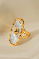 Natural Stone Copper Ring Rings - Tophatter Daily Deals