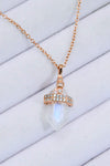 925 Sterling Silver Moonstone Pendant Necklace Moonstone - Tophatter Daily Deals