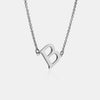 Copper Letter Pendant Necklace Silver B One Size Necklaces - Tophatter Daily Deals