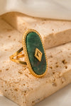 Natural Stone Copper Ring Rings - Tophatter Daily Deals