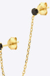 925 Sterling Silver Single Double-Piercing Earring Earrings - Tophatter Daily Deals