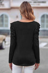 Puff Sleeve Round Neck T-Shirt Women's T-Shirts - Tophatter Daily Deals