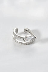 Inlaid Zircon Single Cuff Earring Earrings - Tophatter Daily Deals