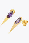 Zircon Decor 925 Sterling Silver Earrings Earrings - Tophatter Daily Deals