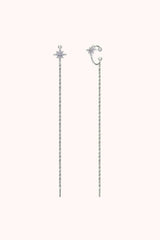 Moissanite 925 Sterling Silver Threader Earrings Moissanite - Tophatter Daily Deals