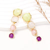 Alloy & Rhinestone Earrings Multicolor One Size Earrings - Tophatter Daily Deals